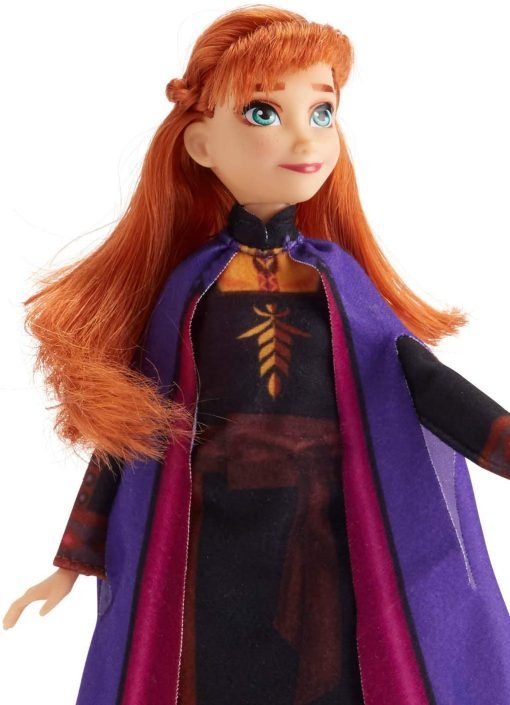 , Hasbro Frozen Disney Anna, Fashion Doll con Capelli Lunghi e Abito Blu, Ispirata al Film Frozen 2