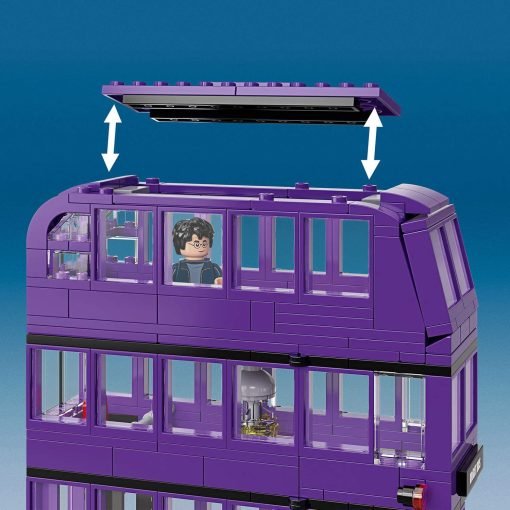 , LEGO Harry Potter Nottetempo, Set da Collezione con Autobus a tre piani Giocattolo a 3 Piani con Minifigure, 75957