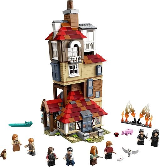 LEGO Harry Potter Attacco alla Tana 75980 La casa dei Weasley e le 8 minifigure del set