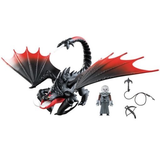 Playmobil Dragons Dragon Trainer Grimmel e Pinzamortale 70039 playset completo e montato