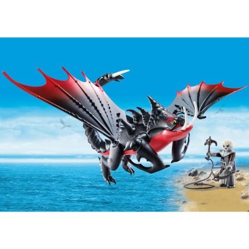 , Playmobil Dragons Dragon Trainer Grimmel e Pinzamortale 70039