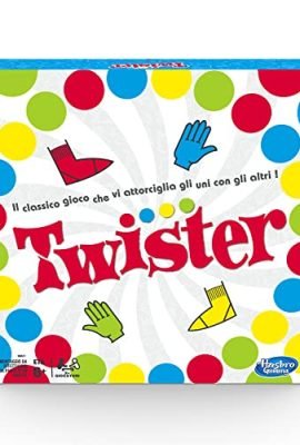 Hasbro Gaming Twister Gioco in Scatola, Include 1 Tappeto Twister, 1 Ruota E Le Istruzioni, Versione 2020 in Italiano, Multicolore