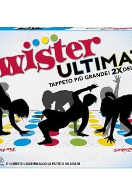 Hasbro Gaming Twister Ultimate: Tappeto più Grande, più Cerchi Colorati, Party Game per Famiglie e Bambini, Compatibile con Alexa, per 2 o più Giocatori, dai 6 Anni in su