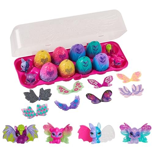 Hatchimals CollEGGtibles, Wilder Wings 12-Pack Egg Carton with Mix and Match Wings