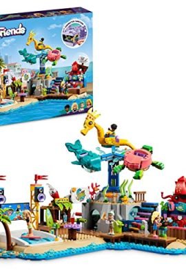 LEGO 41737 Friends Parco dei Divertimenti Marino, Set Luna Park con Elementi Technic, Giochi per Bambini dai 12 anni con Giostra con Delfino, Tartaruga e Cavalluccio Marino, Idee Regali per Natale