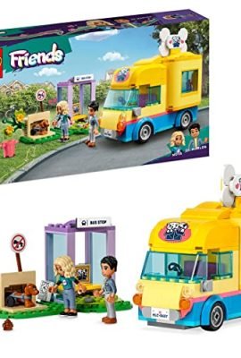 LEGO 41741 Friends Furgone di Soccorso dei Cani, Giochi Educativi per Bambine e Bambini dai 6 Anni in su per la Cura degli Animali con Cane Pickle e Personaggi Serie 2023