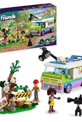 LEGO 41749 Friends Furgone della Troupe Televisiva, Camion Giocattolo per Fingere di Filmare e Riportare le Notizie di Salvataggio Animali, Regalo per Bambine e Bambini da 6 anni