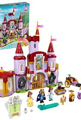 LEGO 43196 Disney Princess Il Castello di Belle e della Bestia, Set delle Principesse con 3 Mini Bamboline