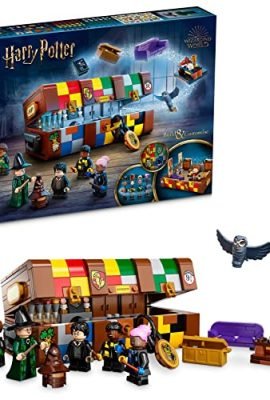 LEGO 76399 Harry Potter Il Baule Magico di Hogwarts, Idea Regalo Personalizzabile con le Minifigure, Stemmi Case dei Film, Cappello Parlante e Gufo, Giochi per Bambini e Bambine da 8 Anni in su
