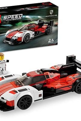 LEGO 76916 Speed Champions Porsche 963, Modello di Auto da Costruire, Set Macchina Giocattolo per Bambini e Bambine, Veicolo Supercar da Collezione 2023 con Minifigure del Pilota