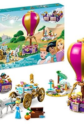 LEGO Disney Princess 43216 Il viaggio incantato di principesse, giocattolo con cavallo e figurine