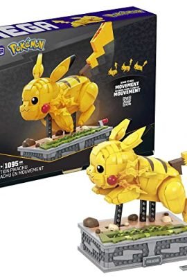 MEGA - Pokémon Kinetic Pikachu set di costruzioni con 1092 mattoncini e pezzi compatibili, arti snodati, Set regalo per costruttori adulti o bambini 12+ Anni, HGC23