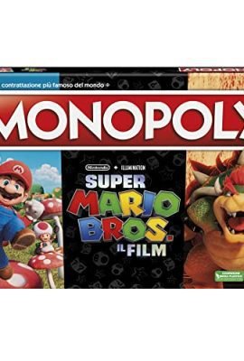 Monopoly - Super Mario Bros Edizione ispirata al film, gioco da tavolo per bambini e bambine, contiene la pedina di Bowser