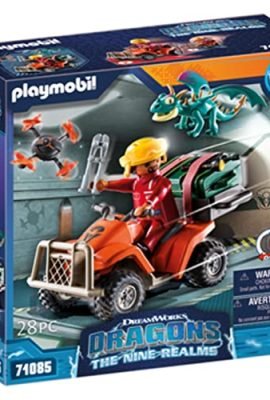 Playmobil DreamWorks Dragons 71085 Dragons, The Nine Realms, Icaris Quad & Phil, Personaggio di Dragons, Drago Giocattolo e Quad, Giocattolo per Bambini dai 4 Anni in su