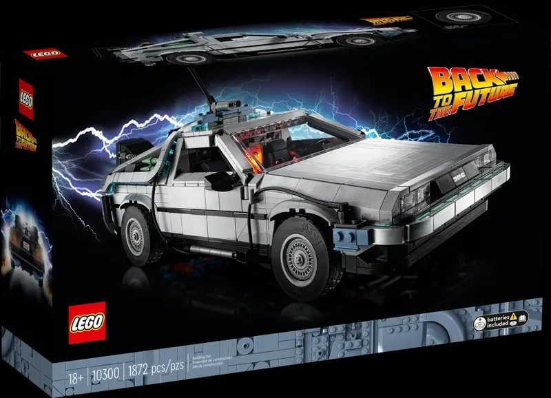 LEGO Icons - DeLorean Macchina del tempo di Ritorno al Futuro