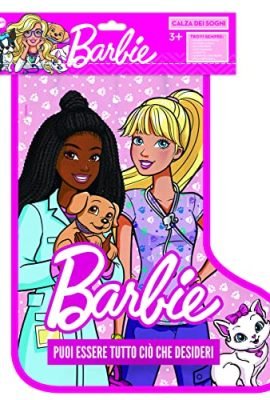Barbie - Barbie Calza dei Sogni 2023, calza della Befana dedicata ai cuccioli, 1 stetoscopio, 4 cerotti, Giocattolo per Bambini 3+ Anni, HPB61