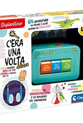 Clementoni - 17435 - Sapientino - C'era Una Volta Deluxe, racconta storie per bambini 4 anni interattivo, storyteller, gioco educativo elettronico, cuffie incluse