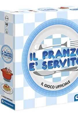Clementoni-Il Pranzo è Servito Tavolo Programma RAI, società, Gioco in Scatola per Tutta la Famiglia, Giocatori 2+, Made in Italy, Multicolore, 16722