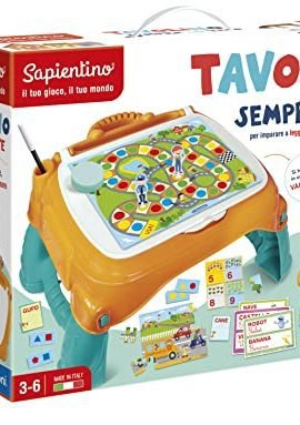 Clementoni - Sapientino - Tavolino Sempre con Te, Banchetto per Imparare a Scrivere, Leggere e Disegnare per Bambini 3+ Anni, 13346