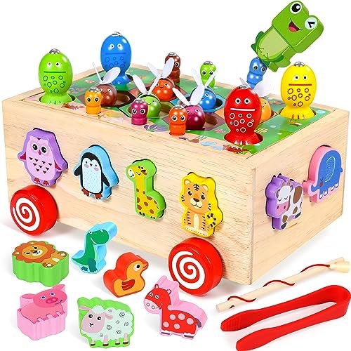 Stfitoh Montessori - Labirinto Magnetico in Legno 2-5 Anni - eZy toyZ  Negozio giocattoli on line