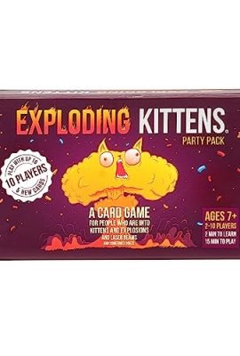 Exploding Kittens Party Pack Card Game by Exploding kittens - Fun Family Games for Adults, Teens & Kids, 2-10 Players