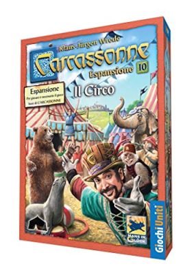 Giochi Uniti - Carcassonne Il Circo, Espansione 10 per Carcassonne, Gioco da tavolo, Edizione italiana, GU626