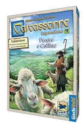 Giochi Uniti - Carcassonne Pecore e Colline, Espansione 9 per Carcassonne, Gioco da tavolo, Edizione italiana, GU235