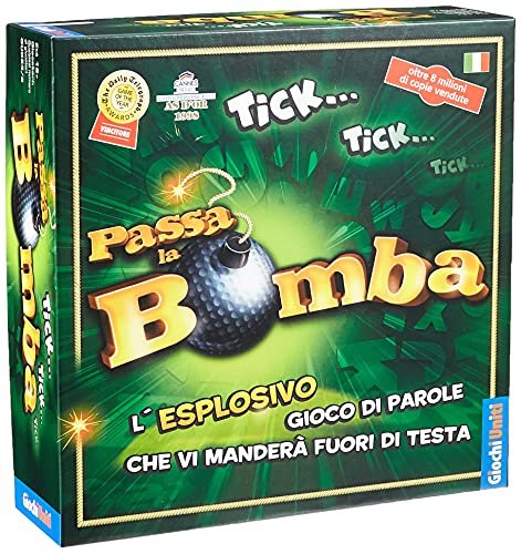 Giochi Uniti - Passa la Bomba, Gioco da Tavolo, 12+ Anni, 2+ Giocatori, Edizione Italiana, GU034/2