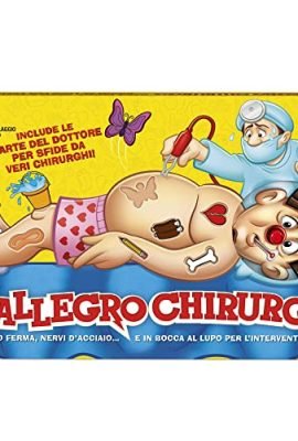 Hasbro Gaming L'Allegro Chirurgo, Gioco In Scatola, dai 6 Anni in Su, Multicolore, 39 x 4 x 24.1 cm