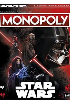 Hasbro Gaming Monopoly: Star Wars Lato Oscuro, gioco da tavolo per famiglie, bambini, regalo Star Wars, Multi, 6 giocatori