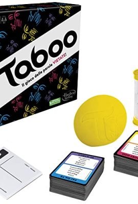 Hasbro Taboo classico, gioco di società con parole da indovinare per adulti e adolescenti, gioco da tavolo per 4 o più giocatori dai 13 anni in su