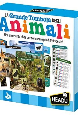 Headu-La Grande Tombola degli Animali Gioco Educativo, Multicolore, IT21512, dai 4 ai 12 anni