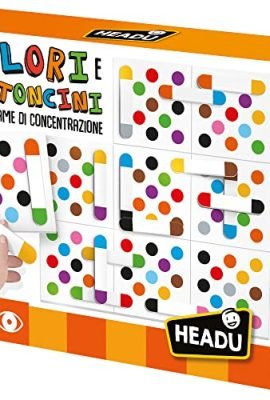 Headu Colori E Bastoncini Action Game Di Concentrazione It53597 Gioco Educativo Per Bambini 3-6 Anni Made In Italy