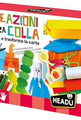 Headu Creazioni Senza Colla Scopri E Trasforma La Carta It53726 Gioco Art & Craft Per Bambini 4-8 Anni Made In Italy
