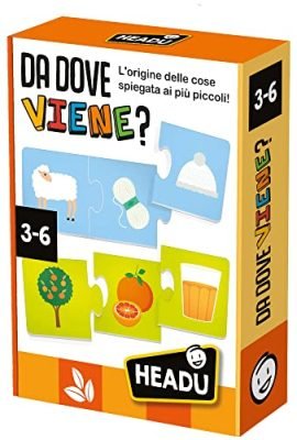 Headu Da Dove Viene L'Origine Delle Cose Spiegata Ai Più Piccoli It55041 Gioco Educativo Per Bambini 3-6 Anni Made In Italy