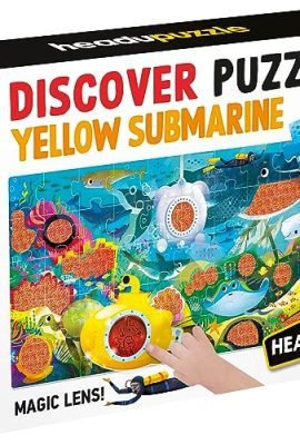 Headu Discover Puzzle Yellow Submarine Gioca e Scopri con il Magico Sottomarino Mu55324 Puzzle Educativi per Bambini età 4+ Made in Italy