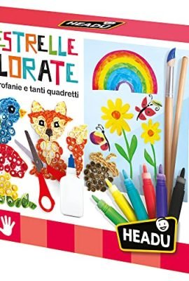 Headu Finestrelle Colorate Crea Vetrofanie E Tanti Oggetti Utili It53764 Gioco Art & Craft Per Bambini 5-10 Anni Made In Italy