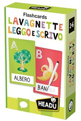 Headu Flashcards Lavagnette Leggo E Scrivo Leggere E Scrivere Fin Da Piccoli It23769 Gioco Educativo Per Bambini 3-6 Anni Made In Italy