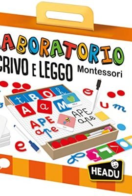 Headu Laboratorio Scrivo & Leggo Montessori Il Kit Più Completo Per Imparare A Leggere E Scrivere It29426 Gioco Educativo Per Bambini 3-6 Anni Made In Italy