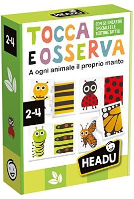 Headu Tocca & Osserva Montessori A Ogni Animale Il Proprio Manto It55010 Gioco Educativo Per Bambini 2-4 Anni Made In Italy