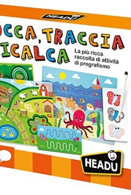 Headu Tocca Traccia E Ricalca Montessori La Più Ricca Raccolta Di Attività Di Pregrafismo It55157 Gioco Educativo Per Bambini 3-6 Anni Made In Italy
