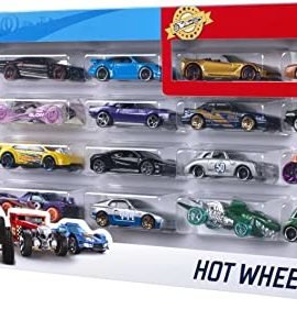 Hot Wheels 20-Car Pack Assorted 1:16 scale Toy Vehicles Great Gift for Kids and Collectors 3 to 93 years old Instant Collection for Beginners Perfect for Party Favor Giveaways, H7045