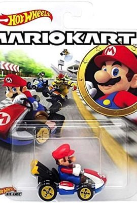 Hot Wheels Mario Kart - Pesonaggi di Mario Kart con Veicoli Hot Wheels die-cast in Scala 1:64, Giocattolo per Bambini, 3+ Anni, GBG26
