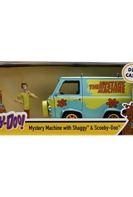 Jada Toys - 31720 - Modellino Mistery Machine con Figure di Shaggy e Scooby-Doo 1/24 Die Cast Marvel Toys - Multicolore - 15cm