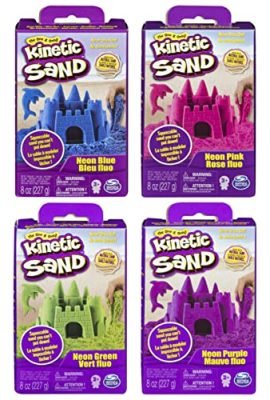 Kinetic Sand |Sabbia Colorata | Sabbia cinetica 227gr | Sabbia Magica da Modellare | Giocattoli per Bambini e Bambine 3 Anni
