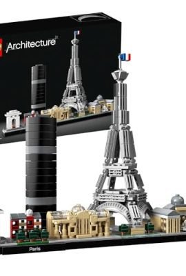 LEGO 21044, Architecture Parigi, Con Torre Eiffel E Museo Del Louvre, Modellismo Monumenti, Set Da Collezione Skyline