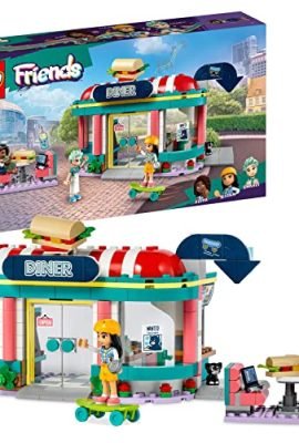 LEGO 41728 Friends Ristorante nel Centro di Heartlake City, Giochi per Bambini 6 Anni, Idea Regalo di Compleanno con Mini Bamboline Liann, Aliya e Charli, Personaggi Serie 2023