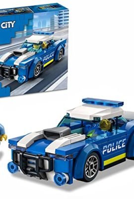 LEGO 60312 City Police Auto della Polizia, Piccola Idea Regalo di Natale per Bambine e Bambini da 5 Anni in su, Set di Costruzione con Minifigure e Macchina Giocattolo