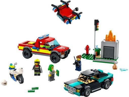 LEGO 60319 - Soccorso antincendio e inseguimento della polizia
