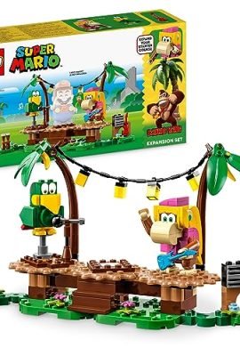 LEGO 71421 Super Mario Pack di Espansione Concerto nella Giungla di Dixie Kong con le Figure di Dixie Kong e Pagal il Pappagallo, Giocattolo Costruibile da Abbinare a Uno Starter Pack